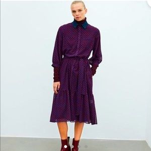 Polka-dotted tulle dress